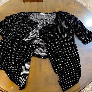 Black and white sweater cardigan